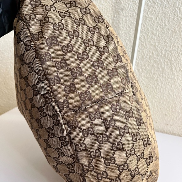 Gucci Brown Monogram Tote Bag - Picture 7 of 14